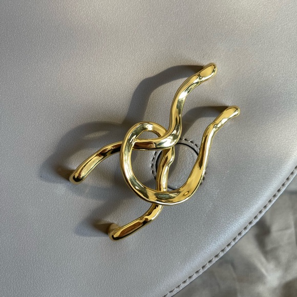 Alexis Bittar Twisted Gold Saddle Bag - Picture 4 of 8
